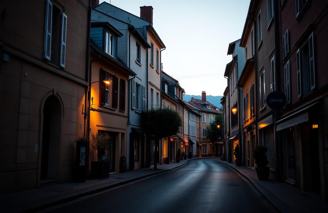 Quartier résidentiel de Saint-Genis-Laval dans le sud-ouest lyonnais